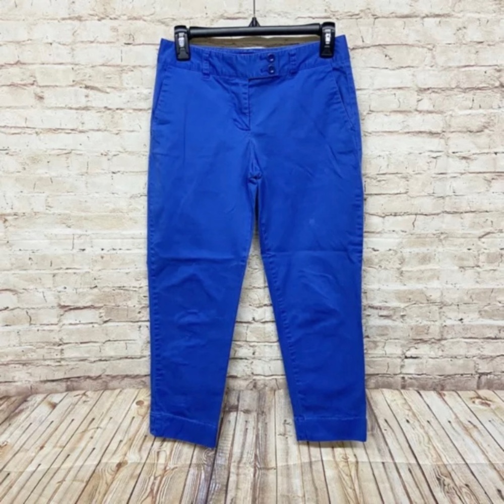 (3 Pair) Vineyard Vines Women Cropped Pants Size 0 Whale Straight Solid Red Blue - Picture 8 of 11